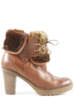 Stiefeletten>Maripu00e9 Reißverschluss-Stiefeletten Größe 39 braun