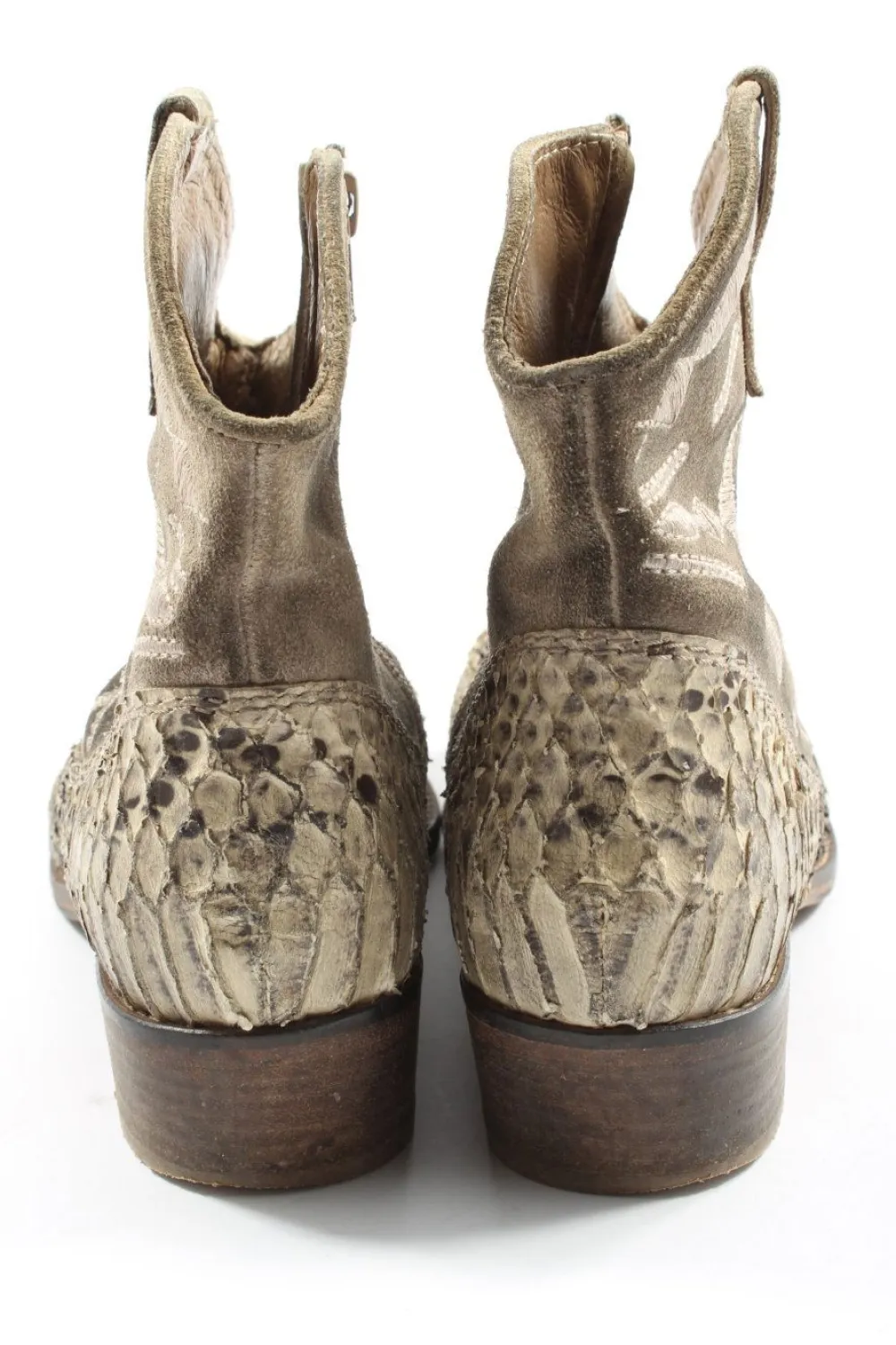 Reißverschluss-Stiefeletten Größe 38-Manas design New