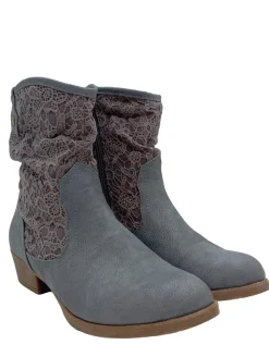 Stiefeletten>Puccetti Reißverschluss-Stiefeletten Größe 36 hellgraubraun