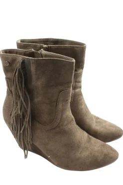 Stiefeletten>Tom Tailor Reißverschluss-Stiefeletten Größe 39 braun