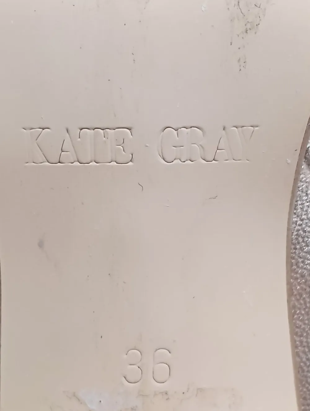 Reißverschluss-Stiefeletten Größe 36-Kate Gray Clearance