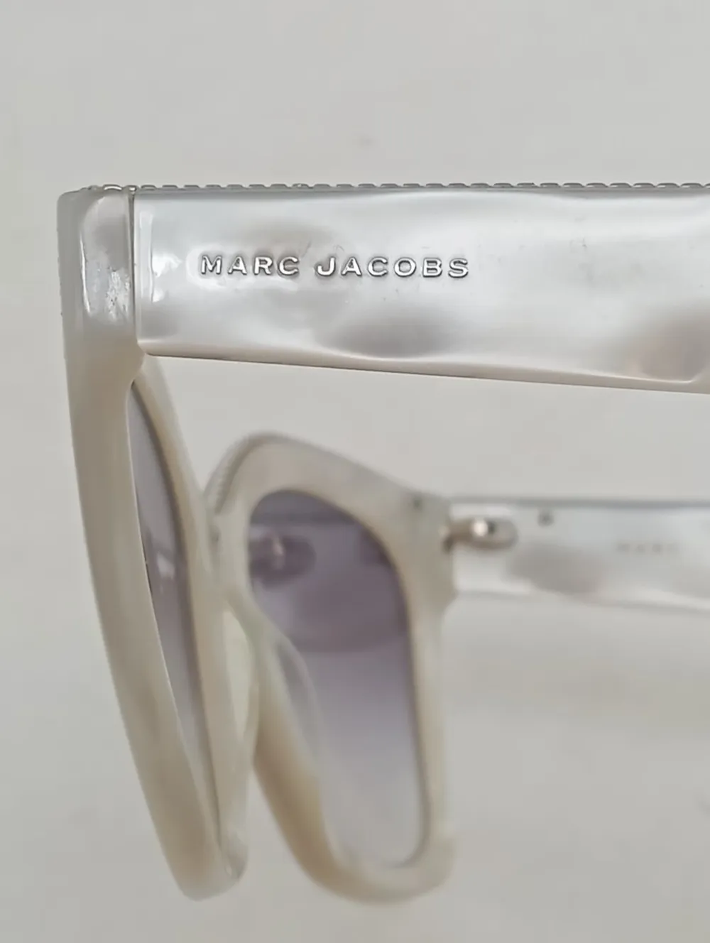 Sonnenbrillen>Marc Jacobs Retro Brille weiß