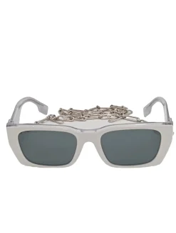 Sonnenbrillen>Burberry Retro Brille wollweiß