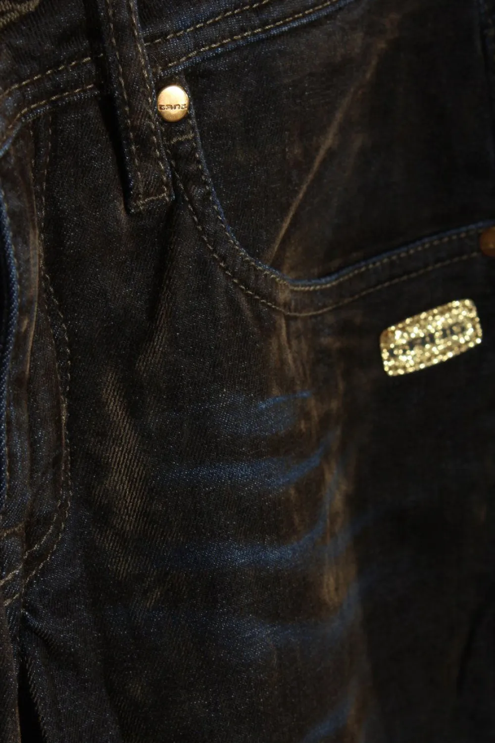 Hosen>FAYE Röhrenhose Größe 38 braunblau