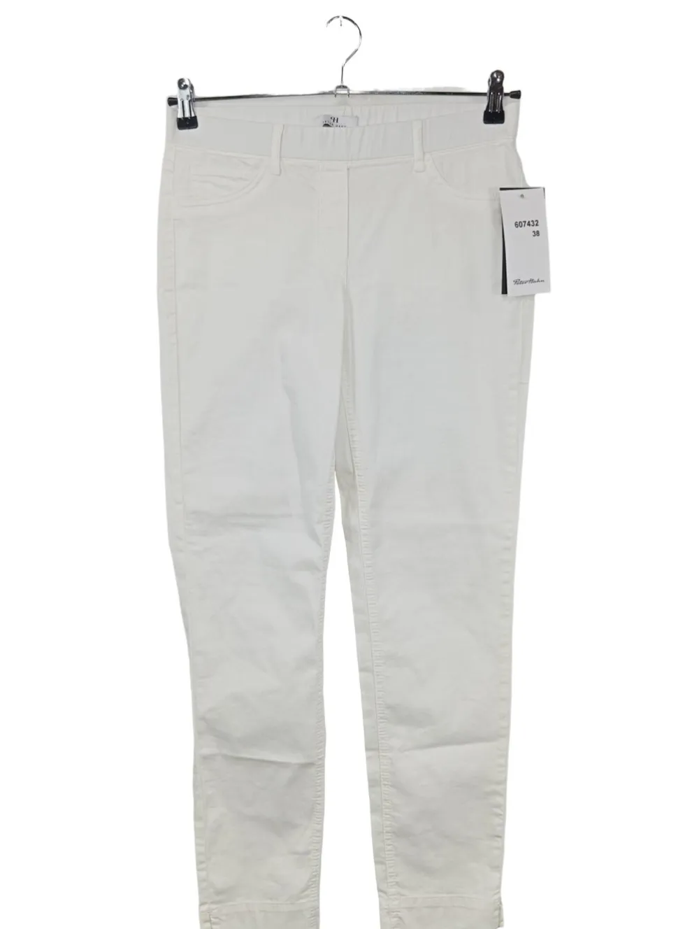 Jeans>Peter Hahn Röhrenjeans Größe 38 weiß