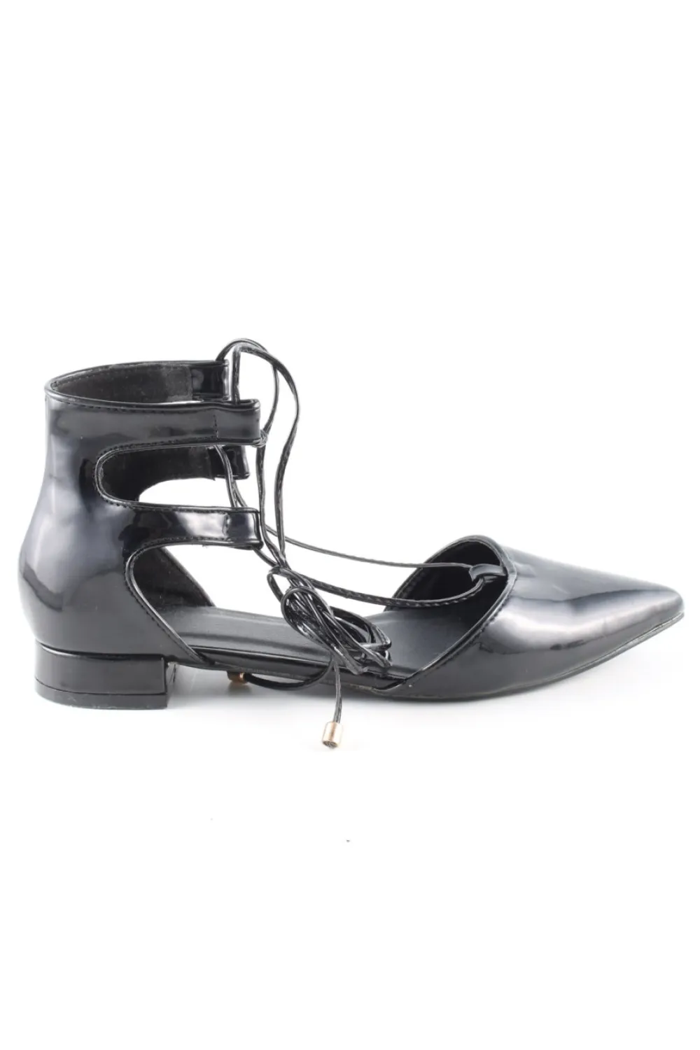 Ballerinas>Asos Riemchen Ballerinas Größe 38 schwarz