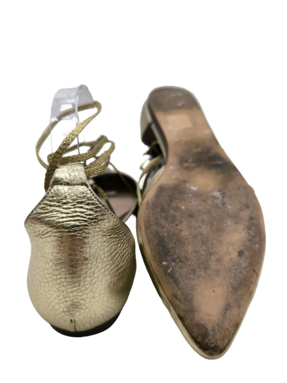 Ballerinas>Patrizia Pepe Riemchen Ballerinas Größe 40 goldfarben