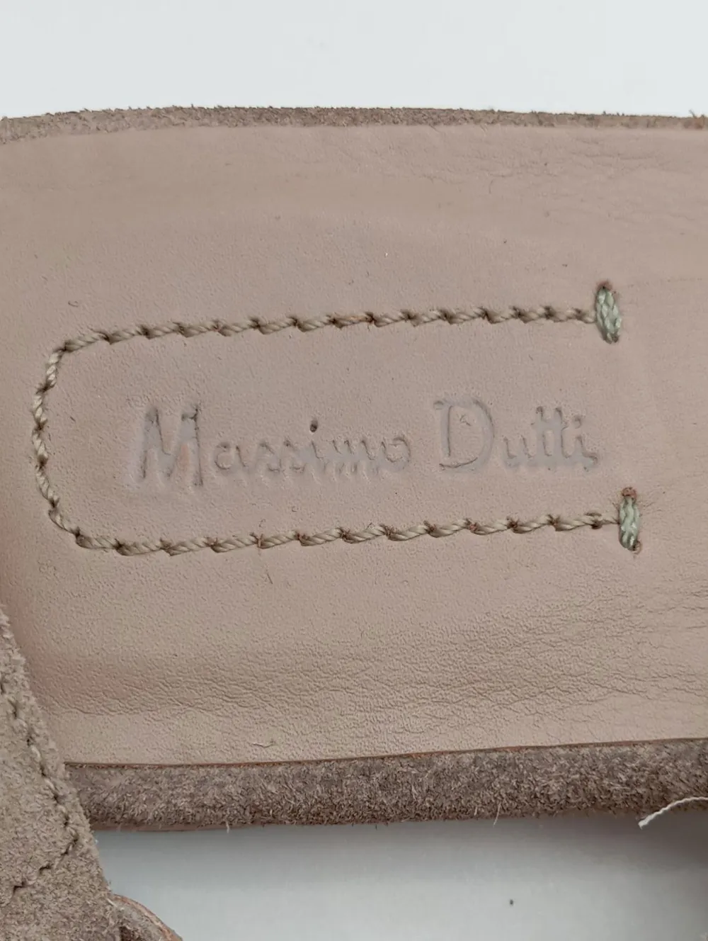 Sandalen>Massimo Dutti Riemchen-Sandalen Größe 40 graubraun