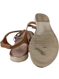 Sandalen>Scapa Riemchen-Sandalen Größe 38 braungoldfarben