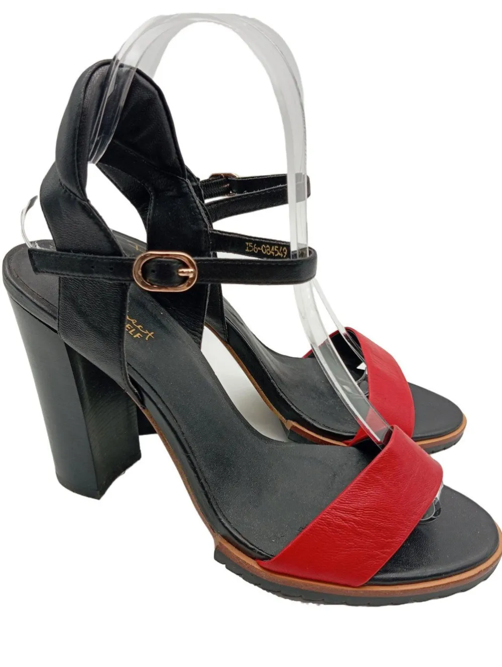 Sandaletten>perfect Riemchen-Sandaletten Größe 37 rotschwarz