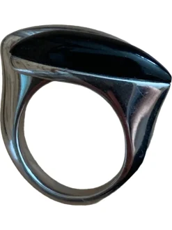 Ringe>Fossil Ring schwarz