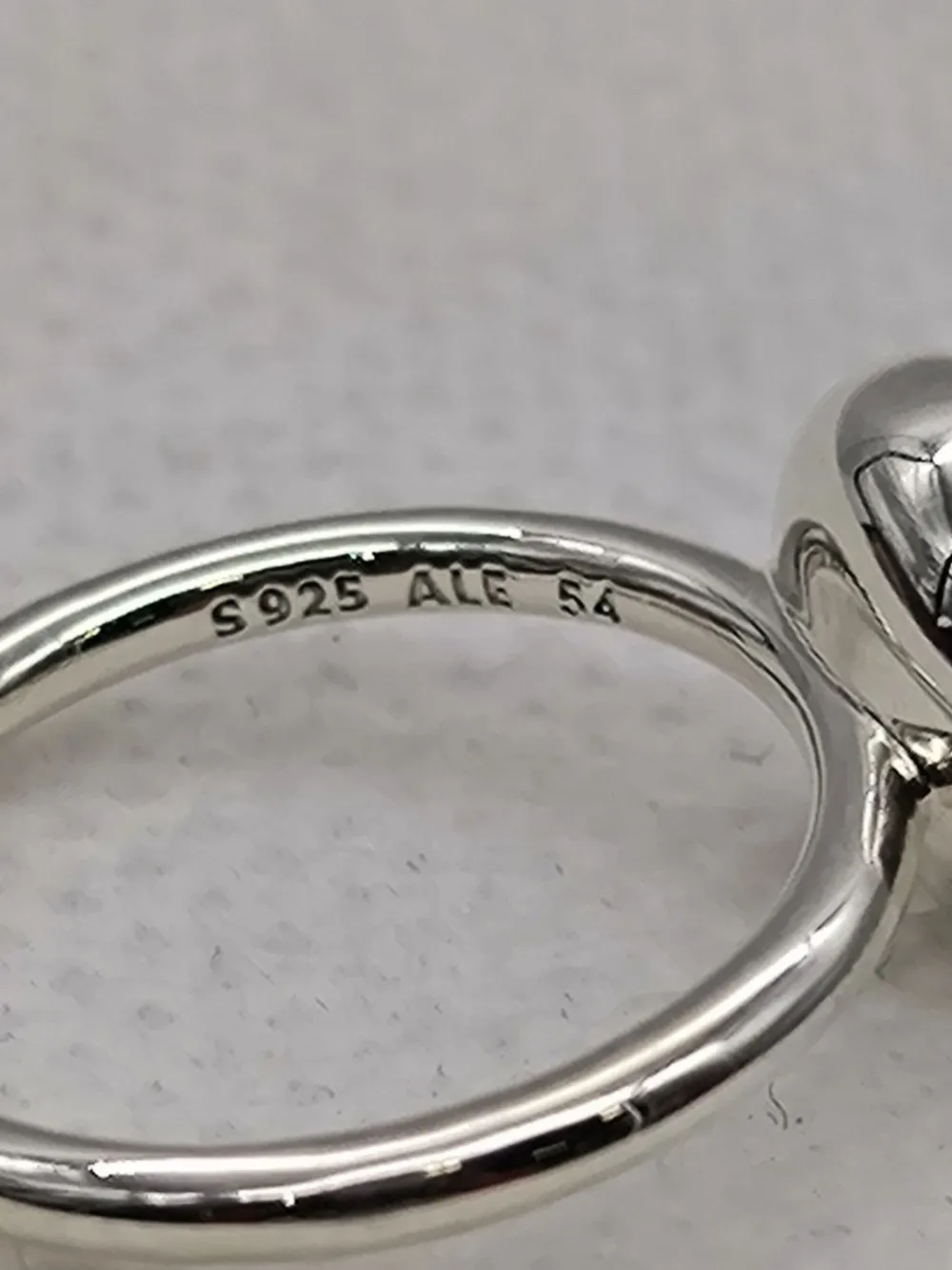 Ringe>Pandora Ring mit Zierstein Größe 54 silberfarben