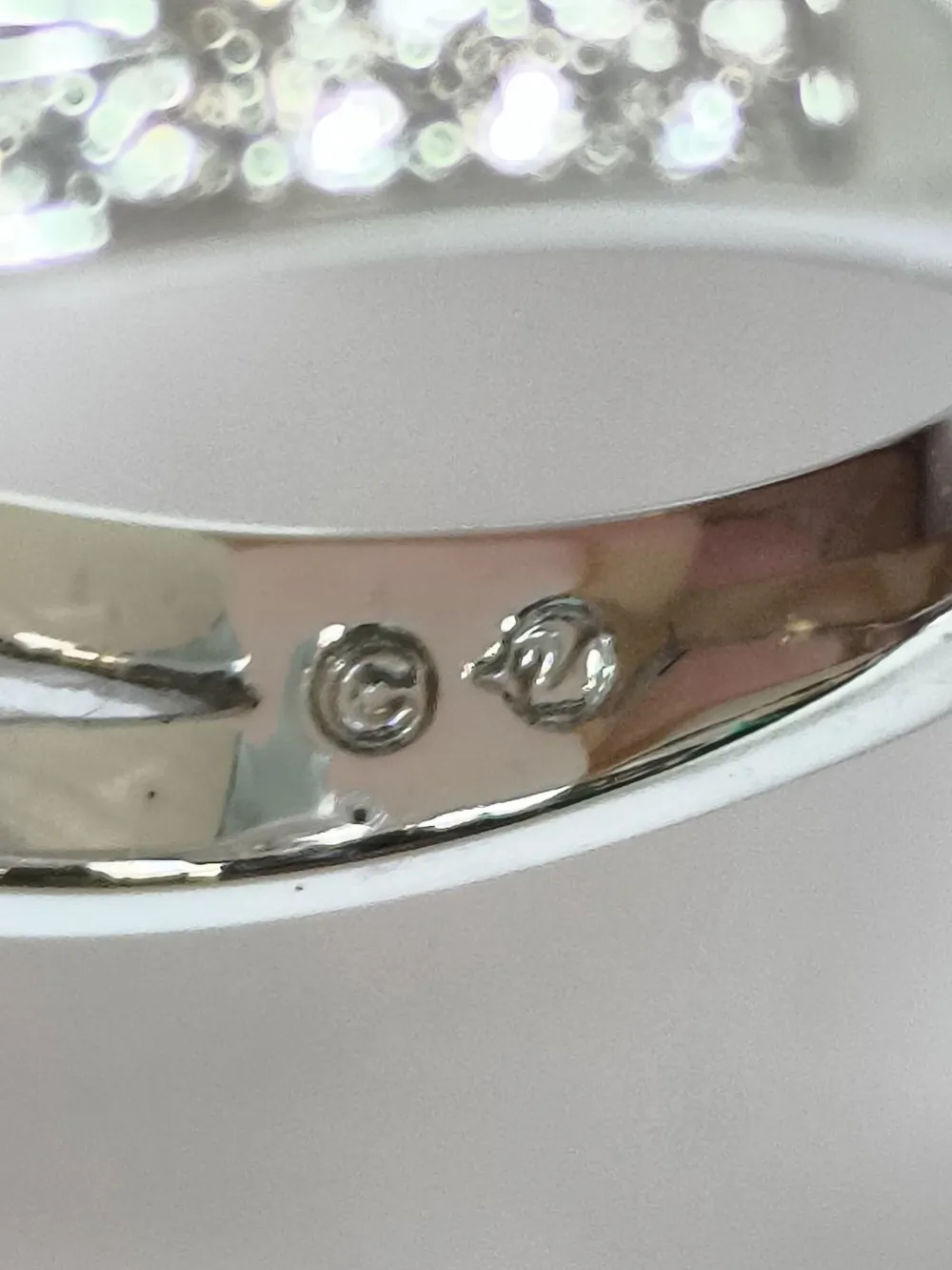 Ringe>Svarowski Ring mit Zierstein Größe 55 silberfarben