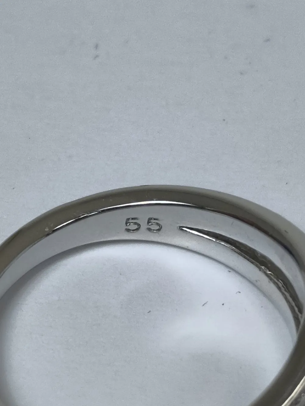 Ringe>Svarowski Ring mit Zierstein Größe 55 silberfarben