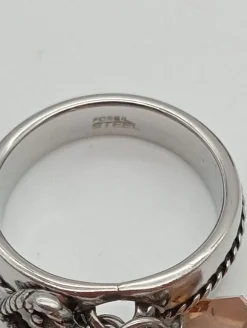 Ring mit Zierstein Größe 54-Fossil Sale