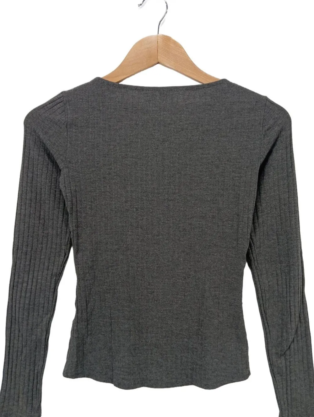 Shirts>H&M Divided Rippshirt Größe 34 schwarz