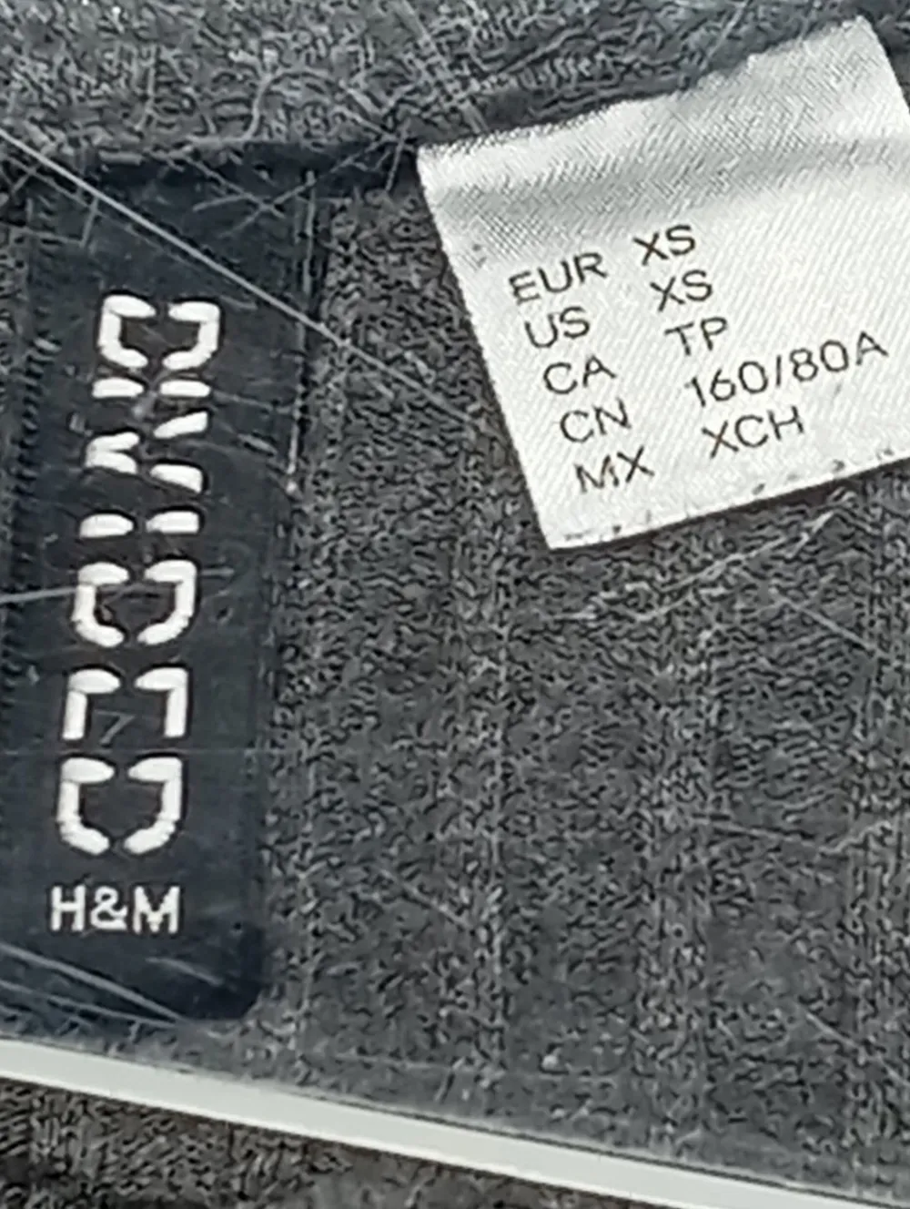 Shirts>H&M Divided Rippshirt Größe 34 schwarz
