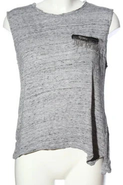 Blusen>Zara Trafaluc ärmellose Bluse Größe 36 hellgrau