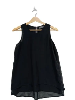 Blusen>Yessica ärmellose Bluse Größe 36 schwarz