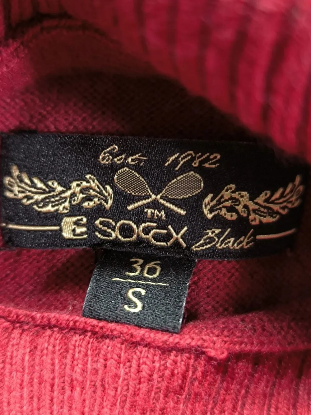 Pullover>Soccx Rollkragenpullover Größe 36 rot