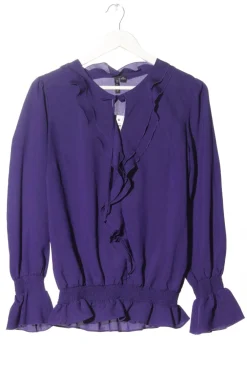 Blusen>sioni Rüschen-Bluse Größe 38 lila