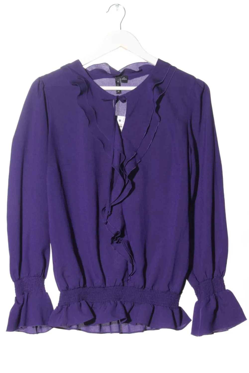 Blusen>sioni Rüschen-Bluse Größe 38 lila
