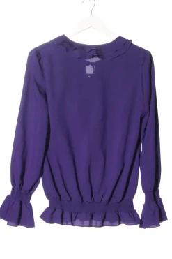 Blusen>sioni Rüschen-Bluse Größe 38 lila