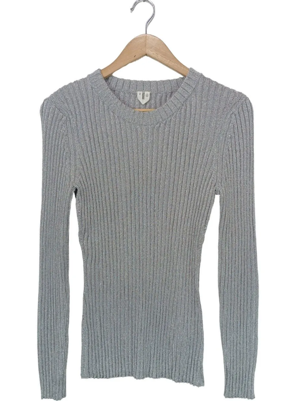Pullover>ARKET Rundhalspullover Größe 38 hellgrau