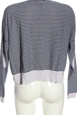 Pullover>Mango Basics Rundhalspullover Größe 38 schwarzweiß