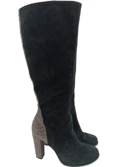 Stiefel>Evado Schaftstiefel Größe 38 schwarzgraubraun