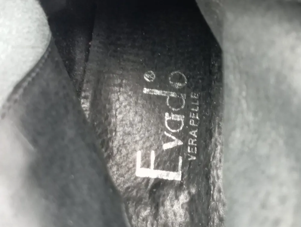 Stiefel>Evado Schaftstiefel Größe 38 schwarzgraubraun