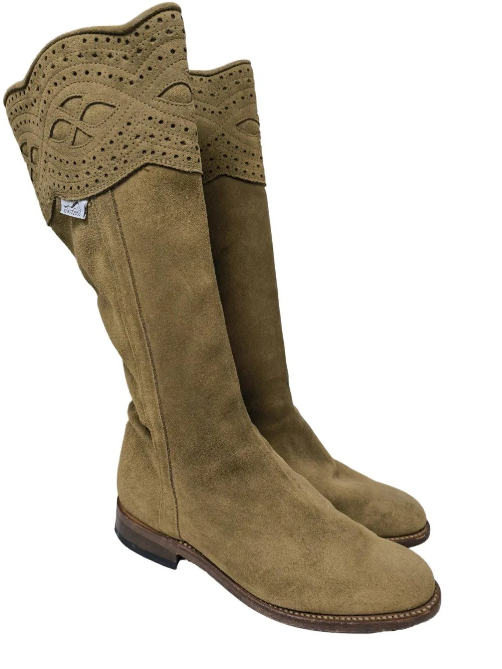 Stiefel>el estribo Schaftstiefel Größe 41 wollweiß