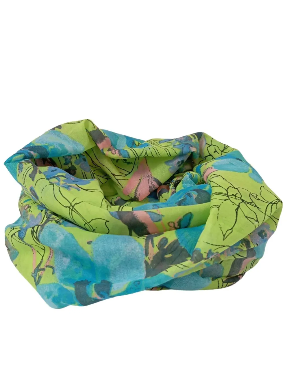 Schals>Pieces Schlauchschal grünblau