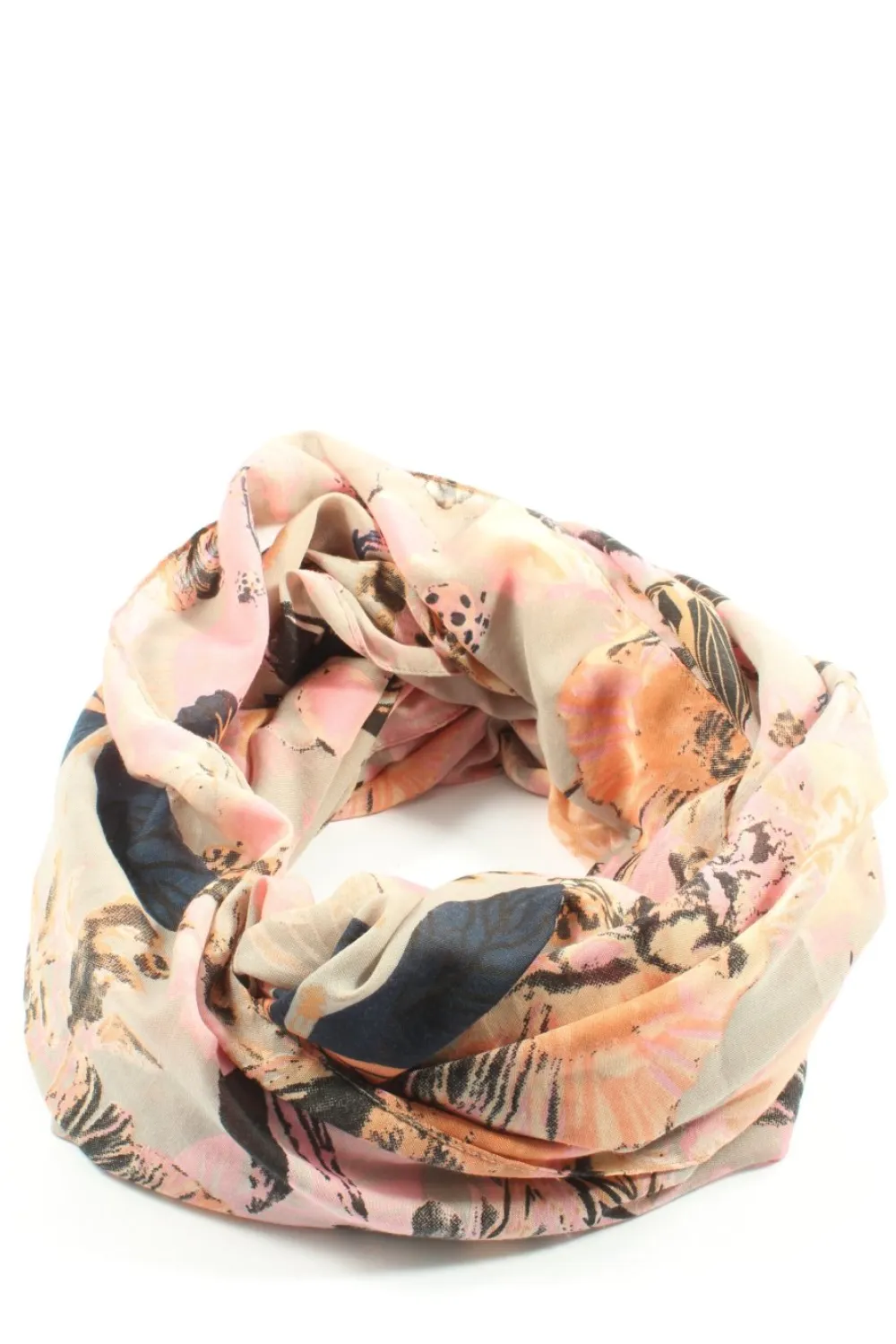 Schals>Pieces Schlauchschal cremehellorange