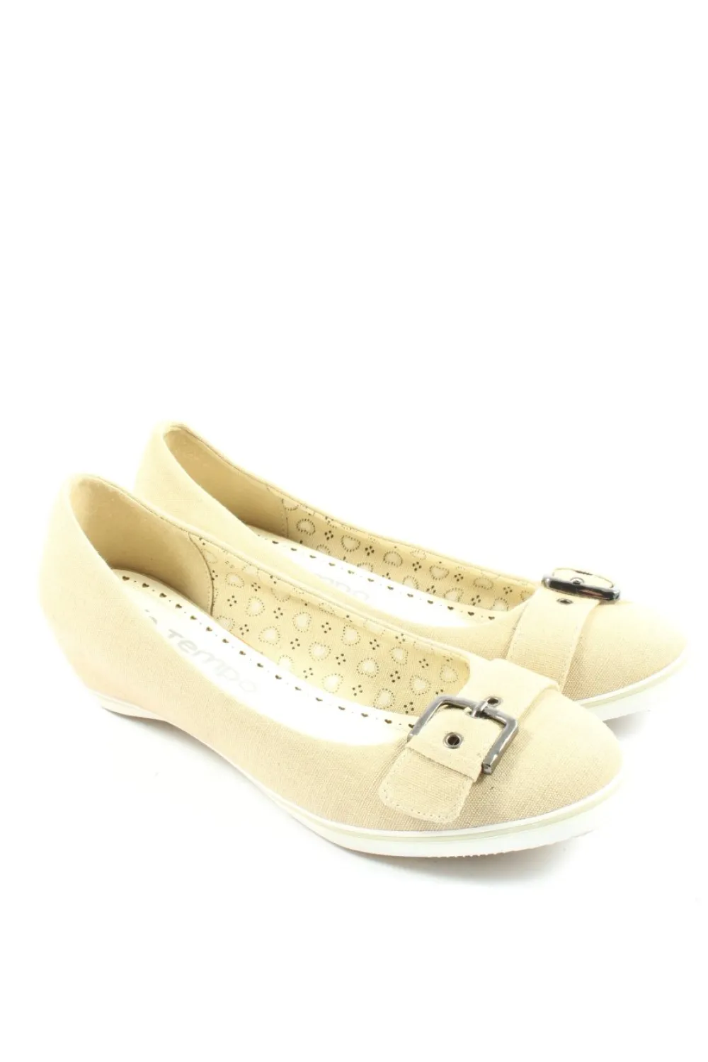 Halbschuhe>mio tempo Schlüpfschuhe Größe 39 creme