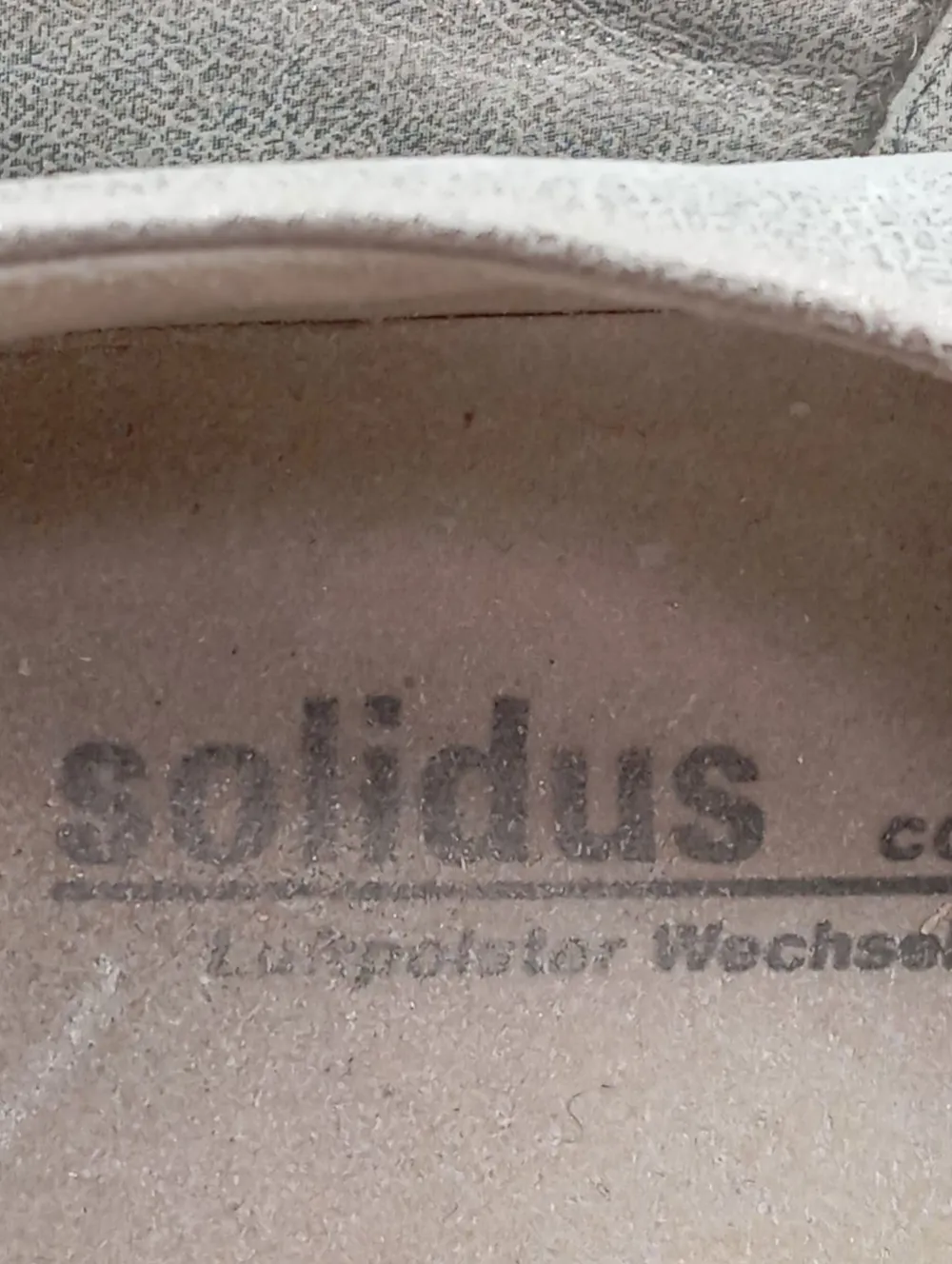 Halbschuhe>solidus Schlüpfschuhe Größe 38 wollweiß