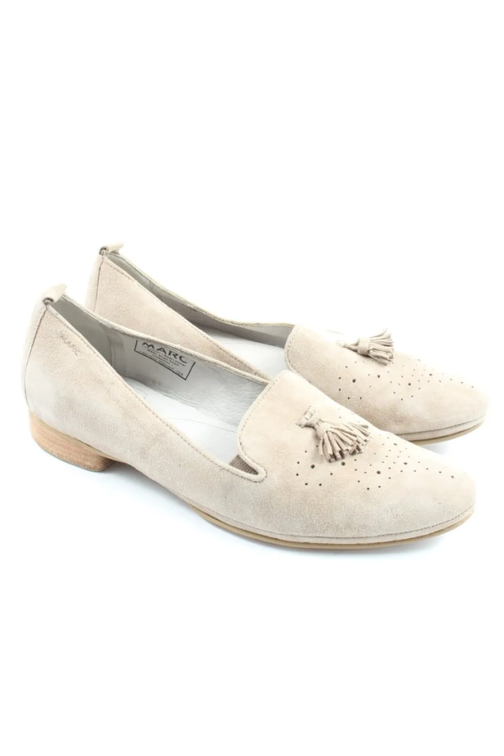 Halbschuhe>MARC Schlüpfschuhe Größe 39,5 wollweiß