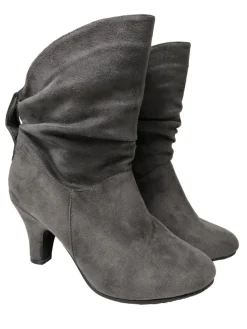 Stiefeletten>Super Made Schlüpf-Stiefeletten Größe 38 hellgrau