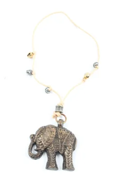 Schlüsselanhänger>Anokhi Schlüsselanhänger bronzefarbencreme