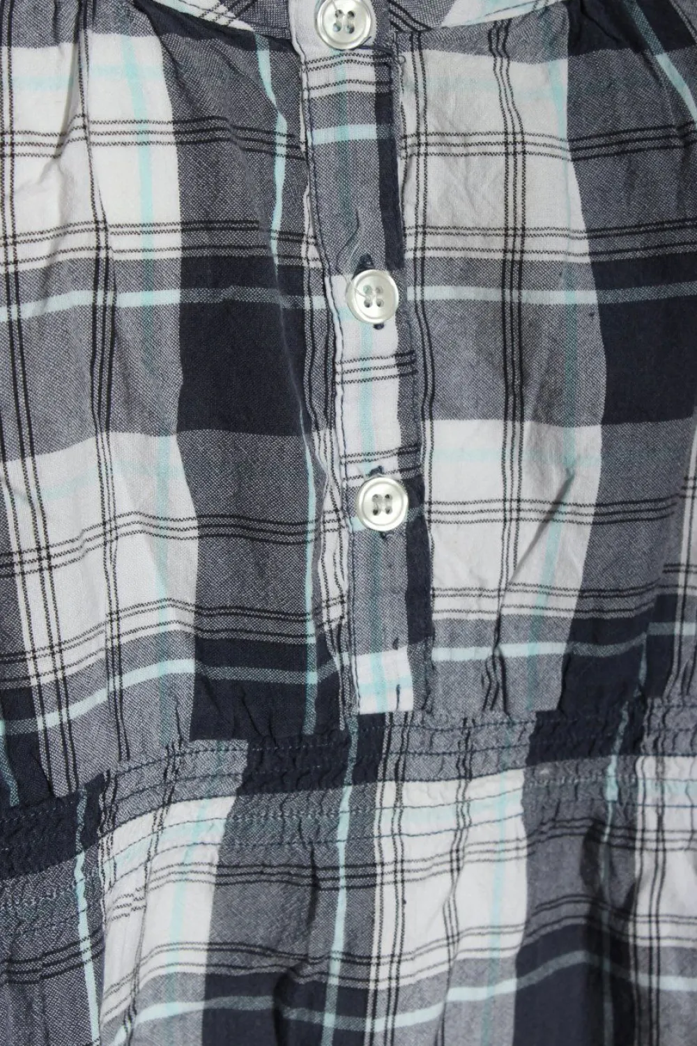 Blusen>okay Schlupf-Bluse Größe 44 hellgrauweiß