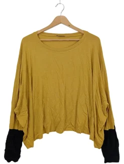 Blusen>cn-g Schlupf-Bluse Größe 44 blassgelbschwarz