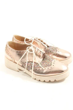 Halbschuhe> Schnürschuhe Größe 37 goldfarben