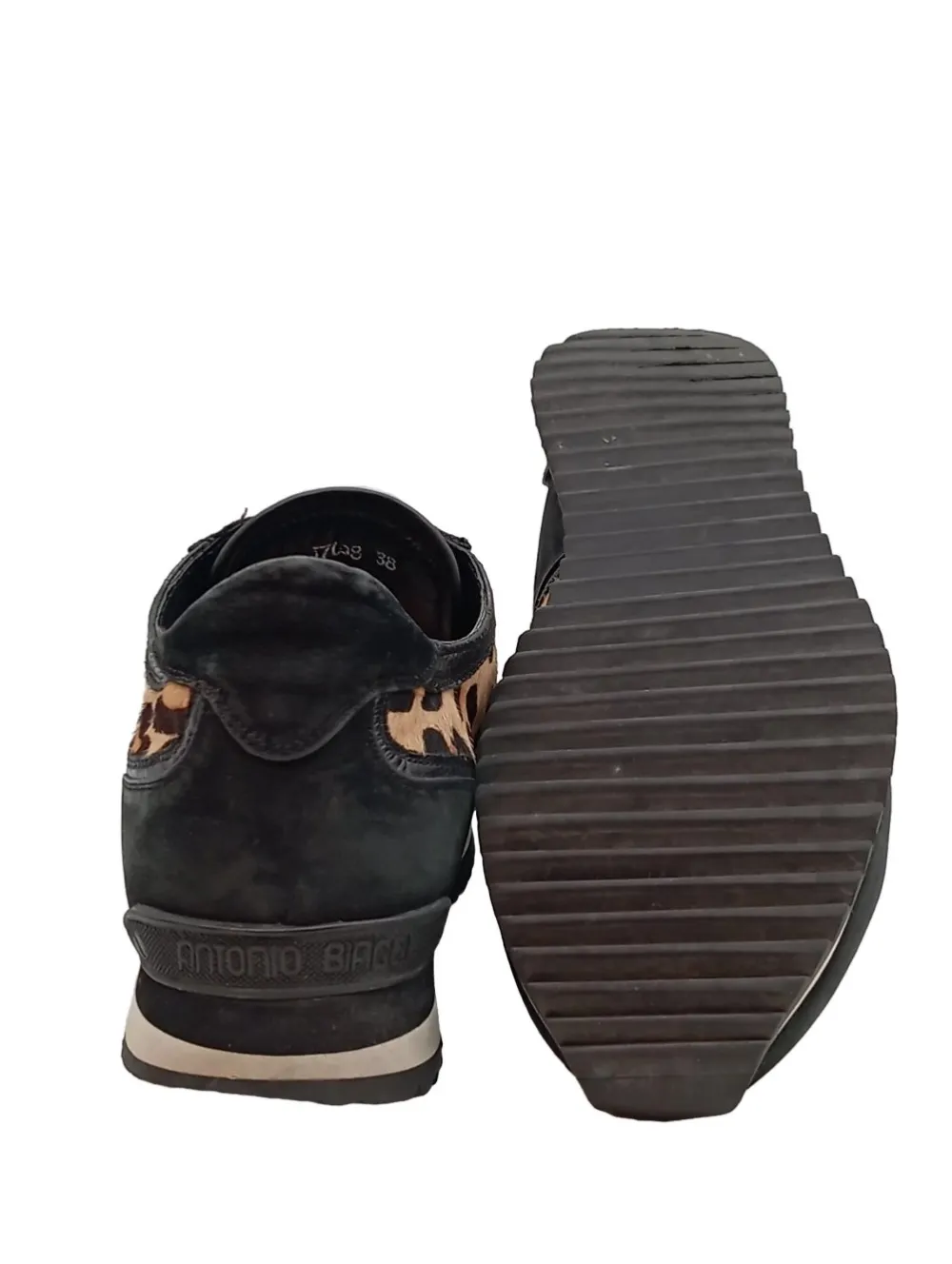 Sneaker>Antonio Biaggi Schnürsneaker Größe 38 schwarzcreme