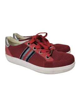 Sneaker>ara Schnürsneaker Größe 41 rotsilberfarben