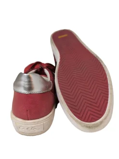Sneaker>ara Schnürsneaker Größe 41 rotsilberfarben