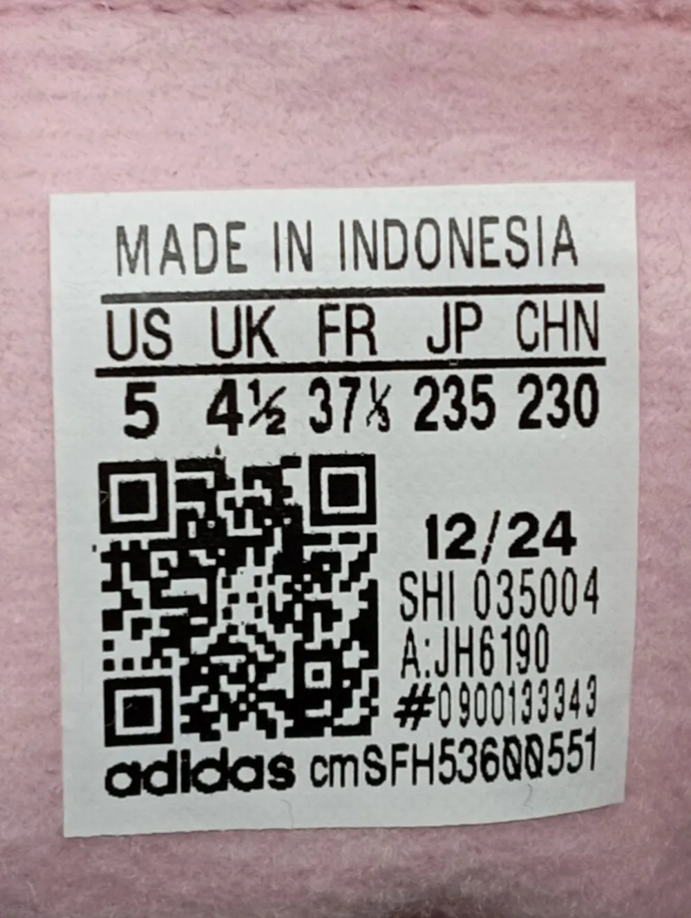 Sneaker>Adidas Schnürsneaker Größe 37 pinkhellgrau