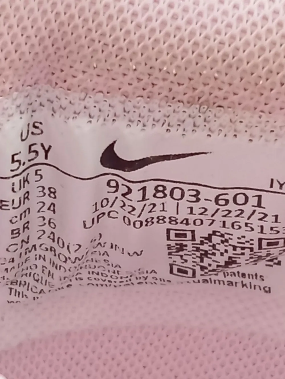 Sneaker>Nike Schnürsneaker Größe 38 pink