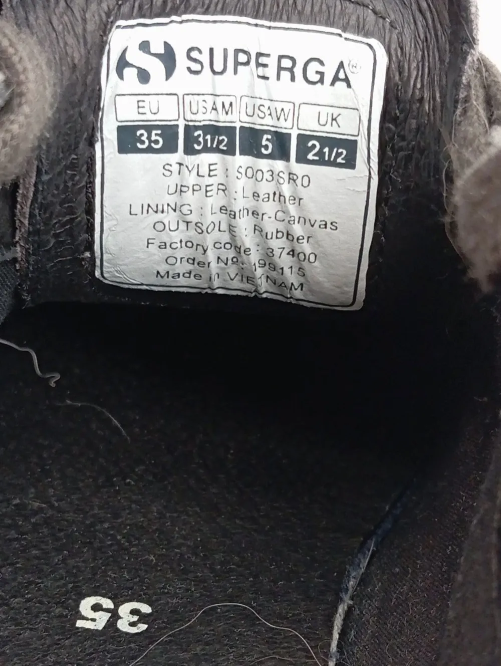 Sneaker>Superga Schnürsneaker Größe 35 hellgrau