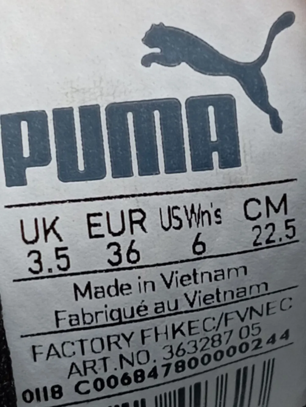 Sneaker>Puma Schnürsneaker Größe 36 schwarz