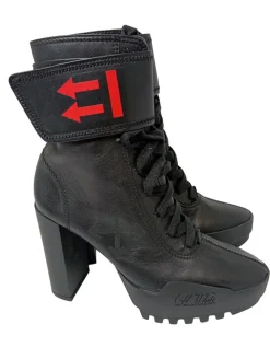 Stiefel>Off-White Schnürstiefel Größe 38 schwarz